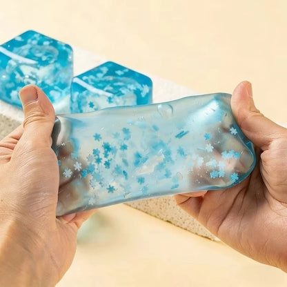 Snowflake Ice Cube Squishy – Slow-Rising Sensory Fidget