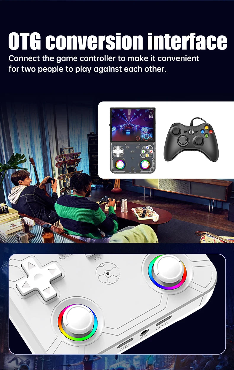 R36 Ultra X Handheld Game Console – 4.5" IPS, 64GB/128GB