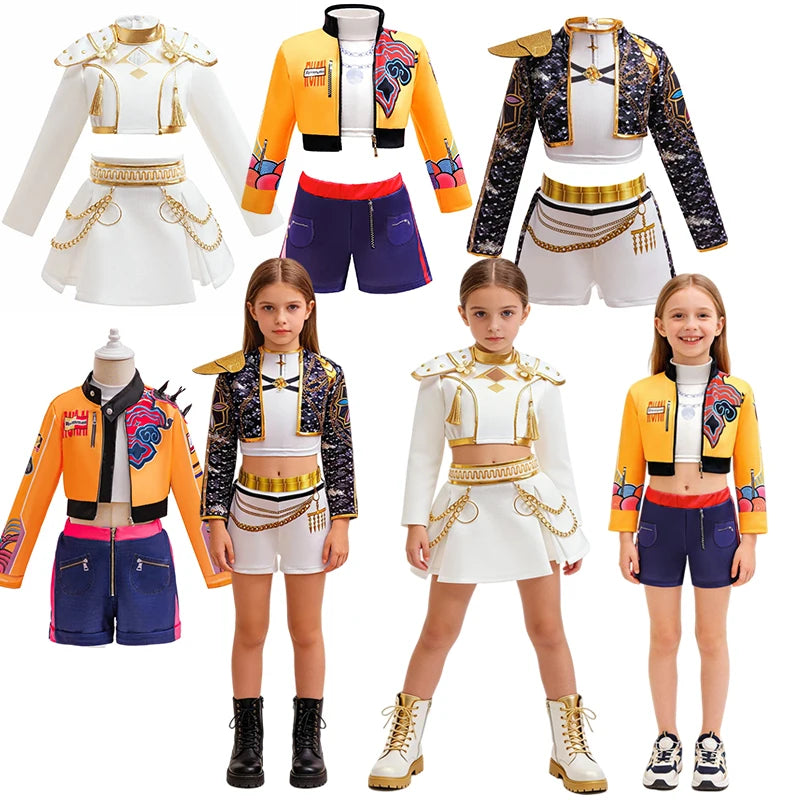 Girls Hip-Hop & Jazz Dance Costume Sets