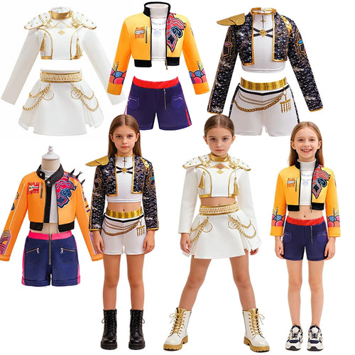 Girls Hip-Hop & Jazz Dance Costume Sets
