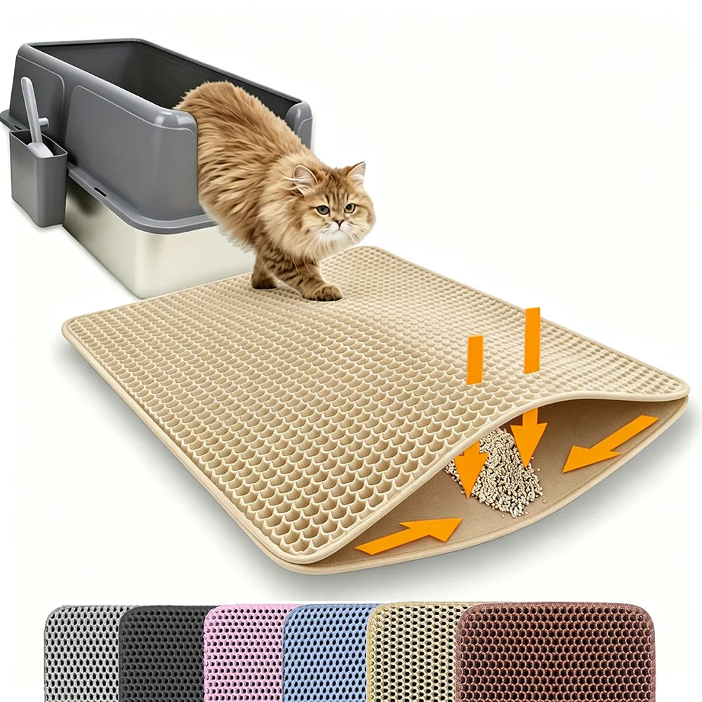 Waterproof Double-Layer Cat Litter Mat