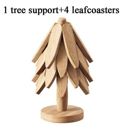 Wooden Christmas Tree Trivet