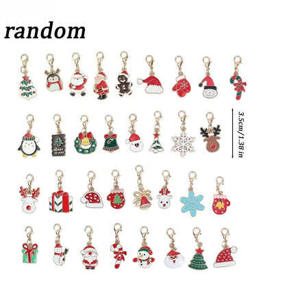 Christmas Theme Charm & Keychain Mix