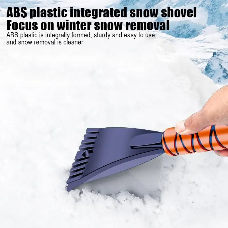 Car Snow Brush & Ice Scraper – Aluminum Handle with ABS Head