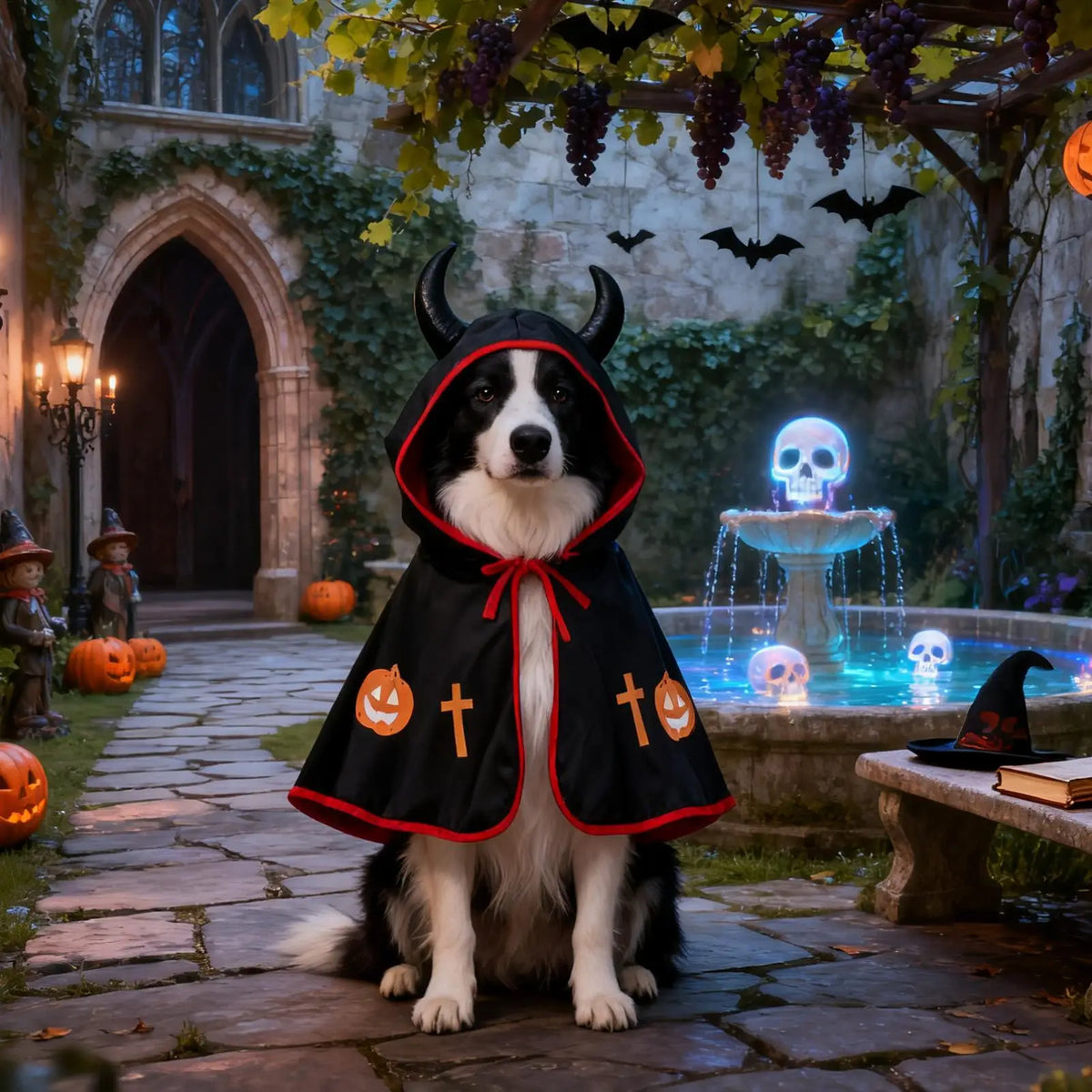Black Halloween Pet Cloak – Dogs