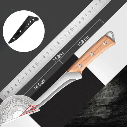 Stainless Steel Fillet & Boning Knife with Wood Handle