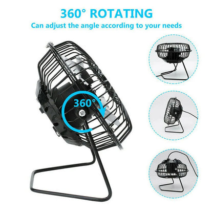 Portable USB Desktop Fan – 14.5 × 15 cm
