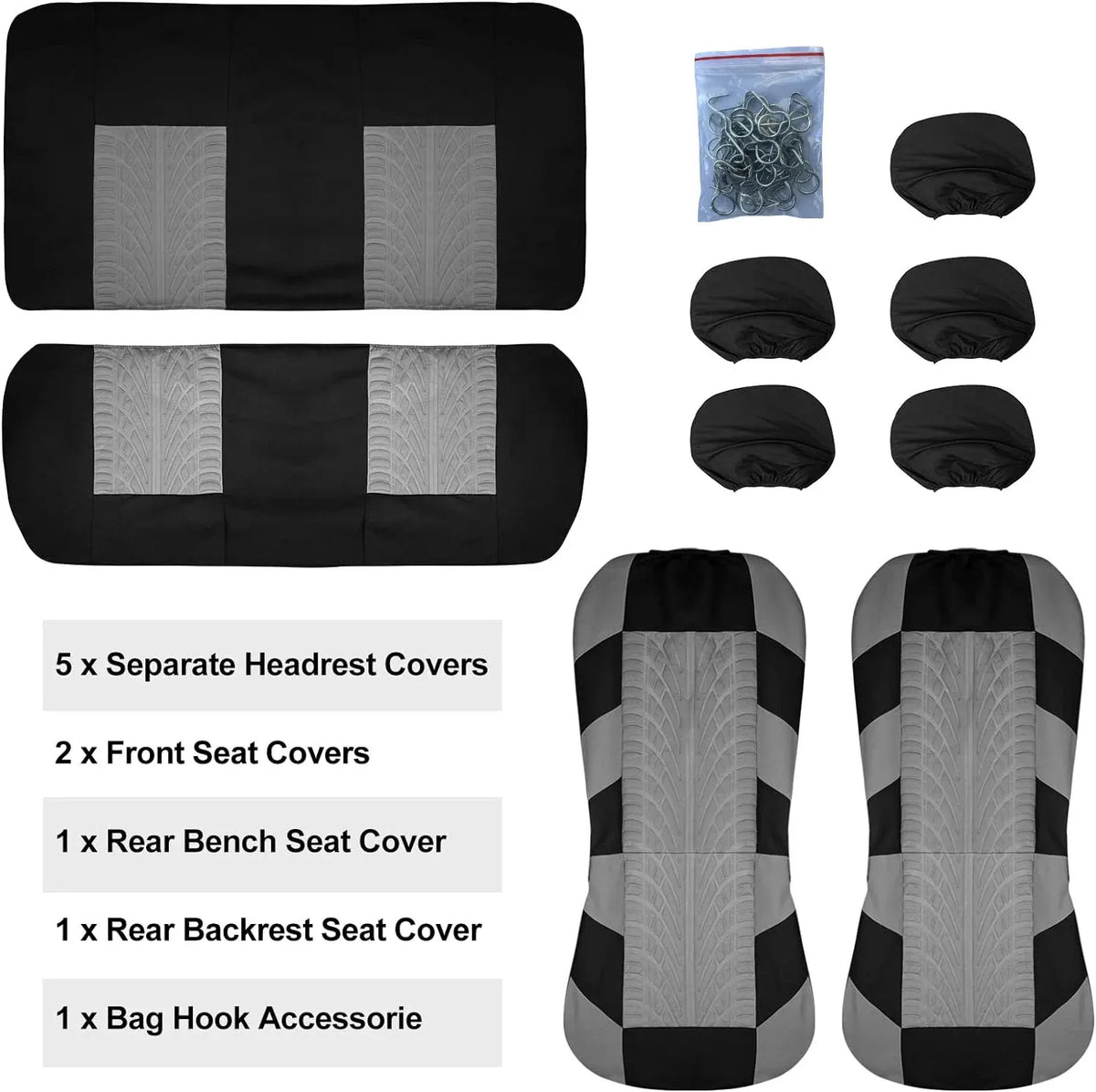 Universal Cloth Car Seat Cover Set