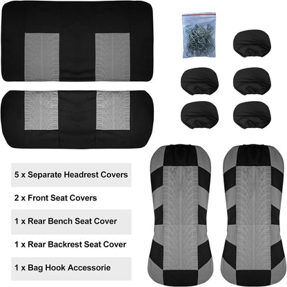 Universal Cloth Car Seat Cover Set