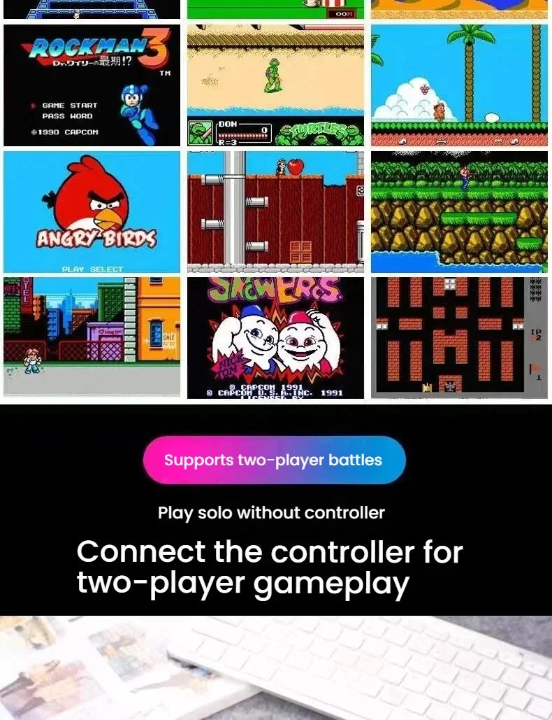 Retro Handheld Game Console – 400 Games & TV Connection