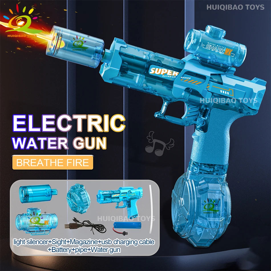 Rechargeable Electric Water Blaster with Light Effects