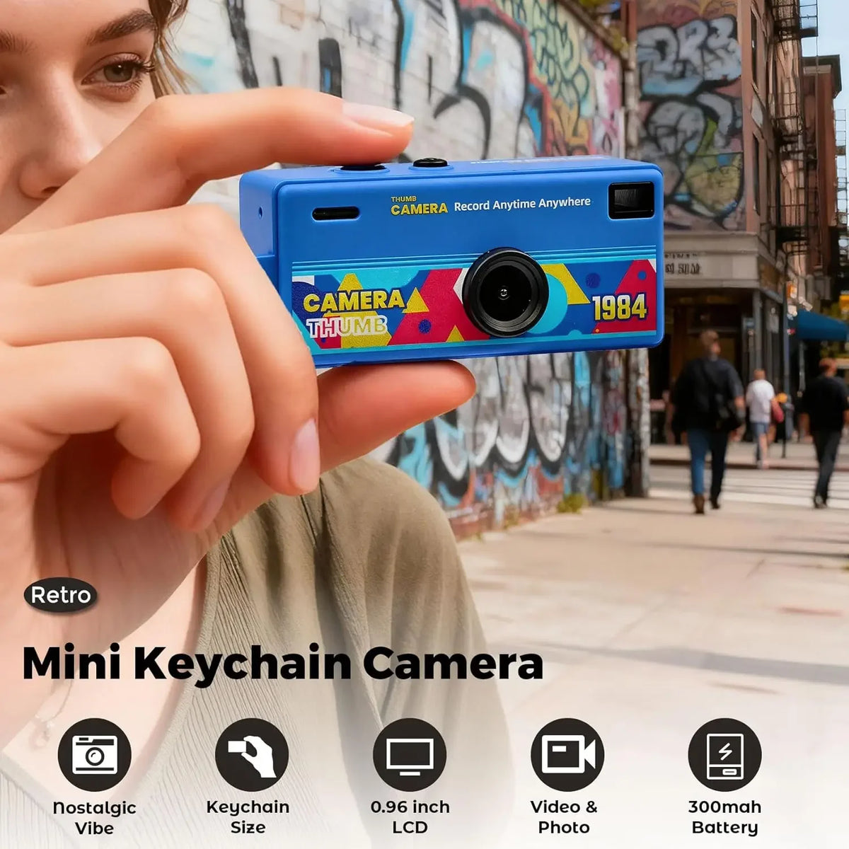 Mini 1080P Keychain Digital Camera – 0.96" Screen