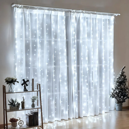 Christmas LED Curtain Lights with Remote
