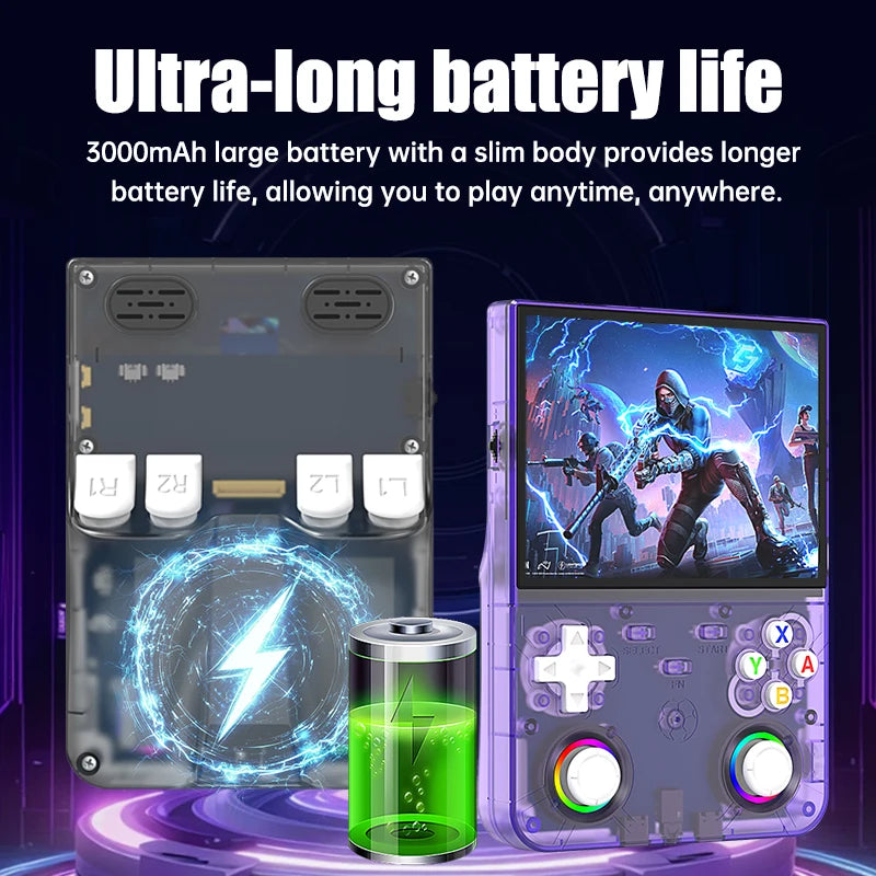 R36 Ultra X Handheld Game Console – 4.5" IPS, 64GB/128GB