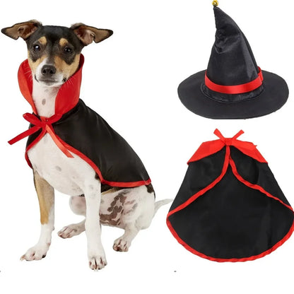 Pet Wizard Hat or Cape – Halloween Costume Pieces