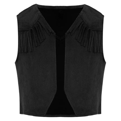 Kids Western Fringe Costume Vest