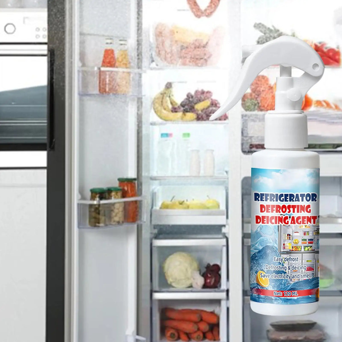 Freezer Frost & Ice Removal Spray with Scraper