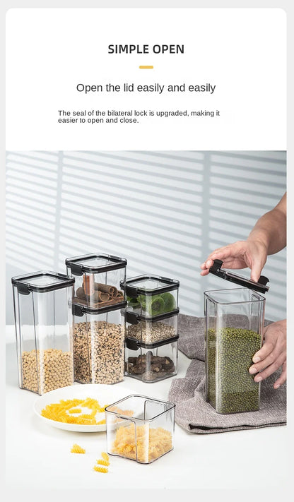 Acrylic Airtight Kitchen Storage Jars – Multiple Sizes