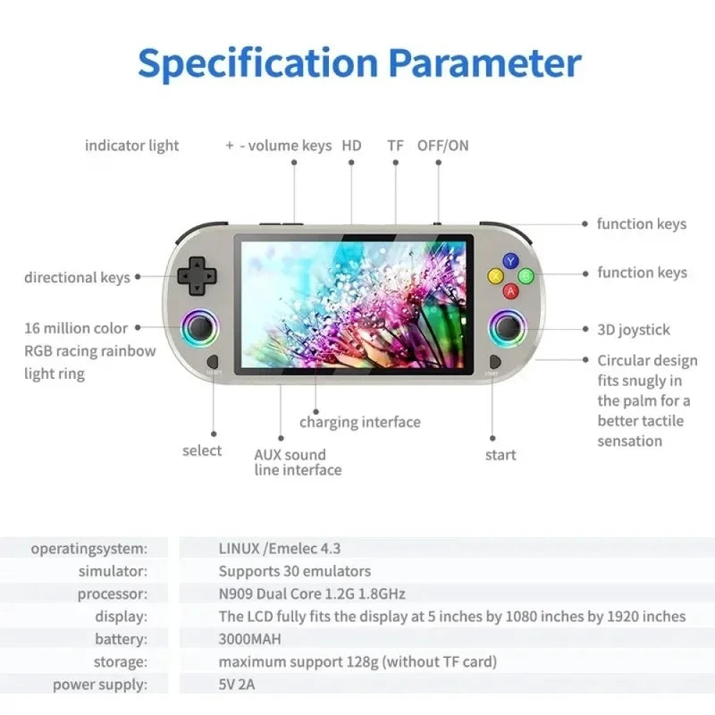 Q21 Retro Handheld Game Console – 3.5" Screen