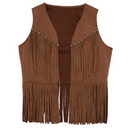 Kids Western Fringe Costume Vest