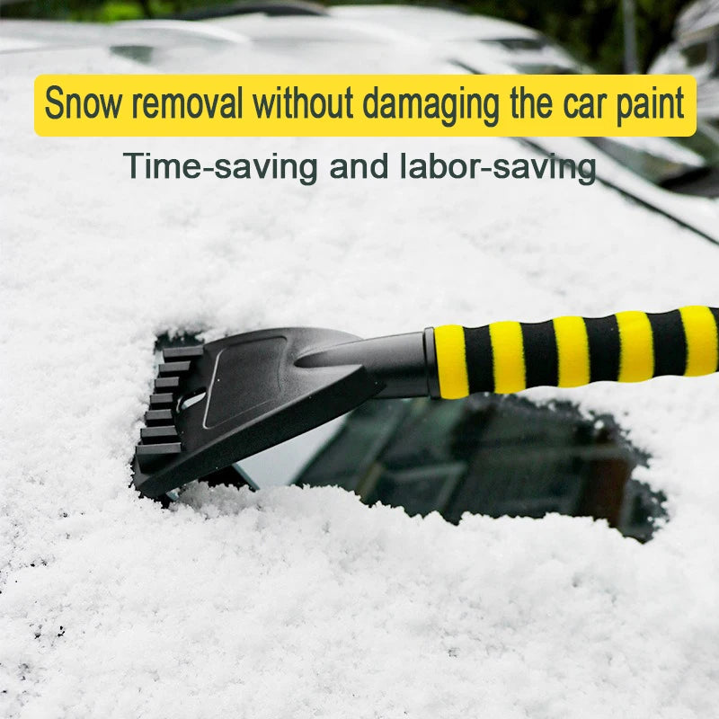 Retractable Car Snow Brush & Detachable Ice Scraper