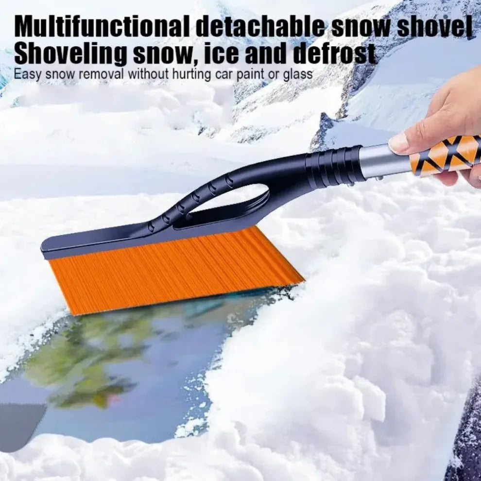 Car Snow Brush & Ice Scraper – Aluminum Handle with ABS Head