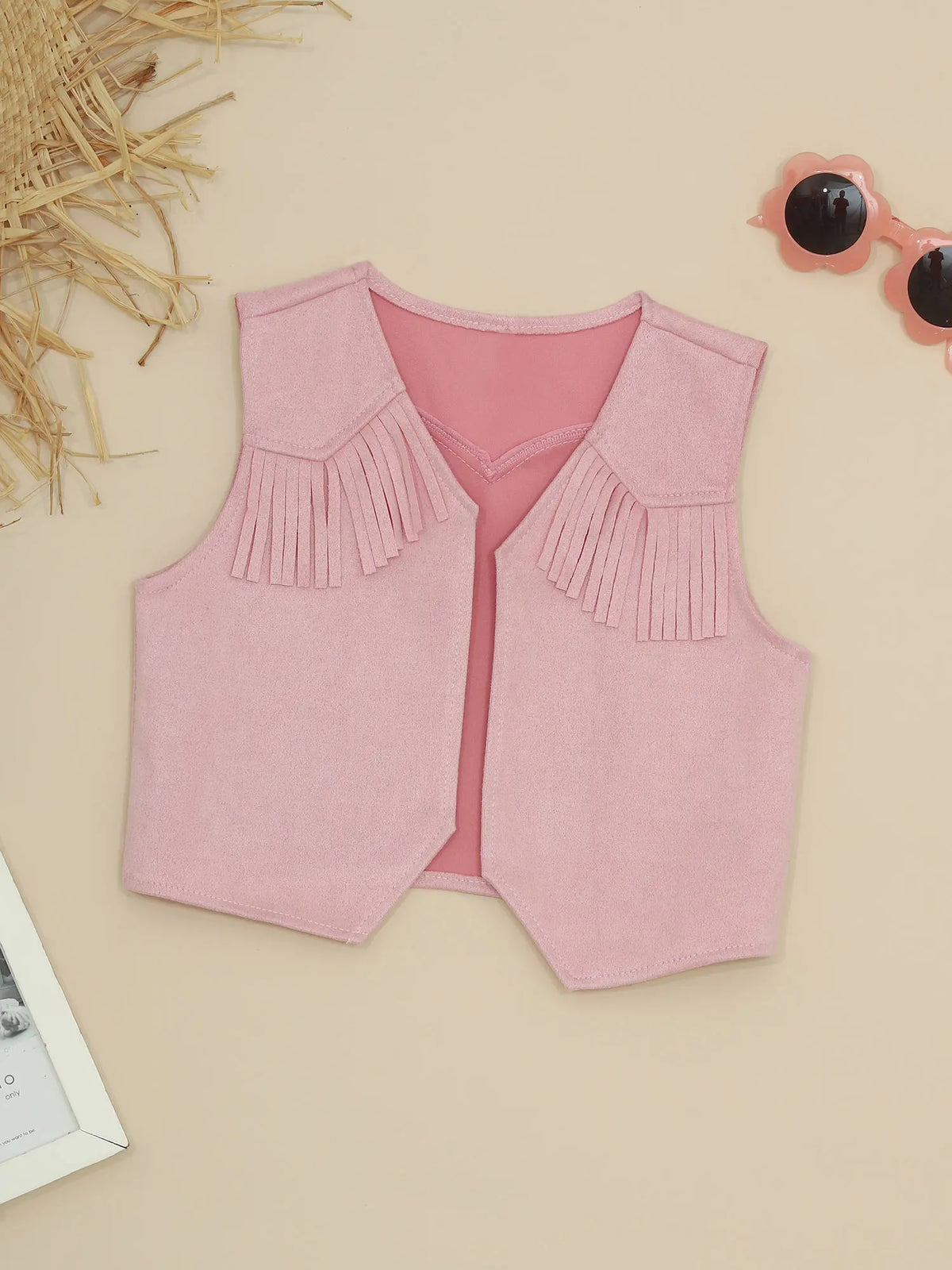 Kids Western Fringe Costume Vest
