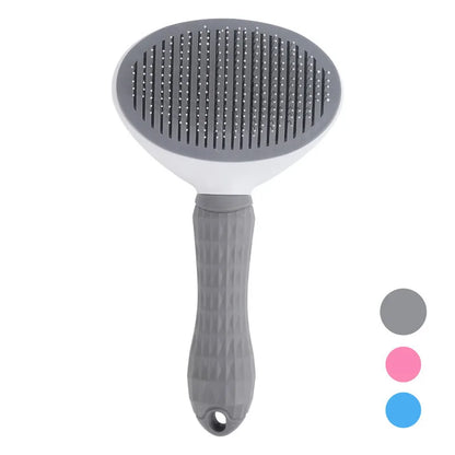 Self-Cleaning Pet Grooming Brush for Dogs & Cats