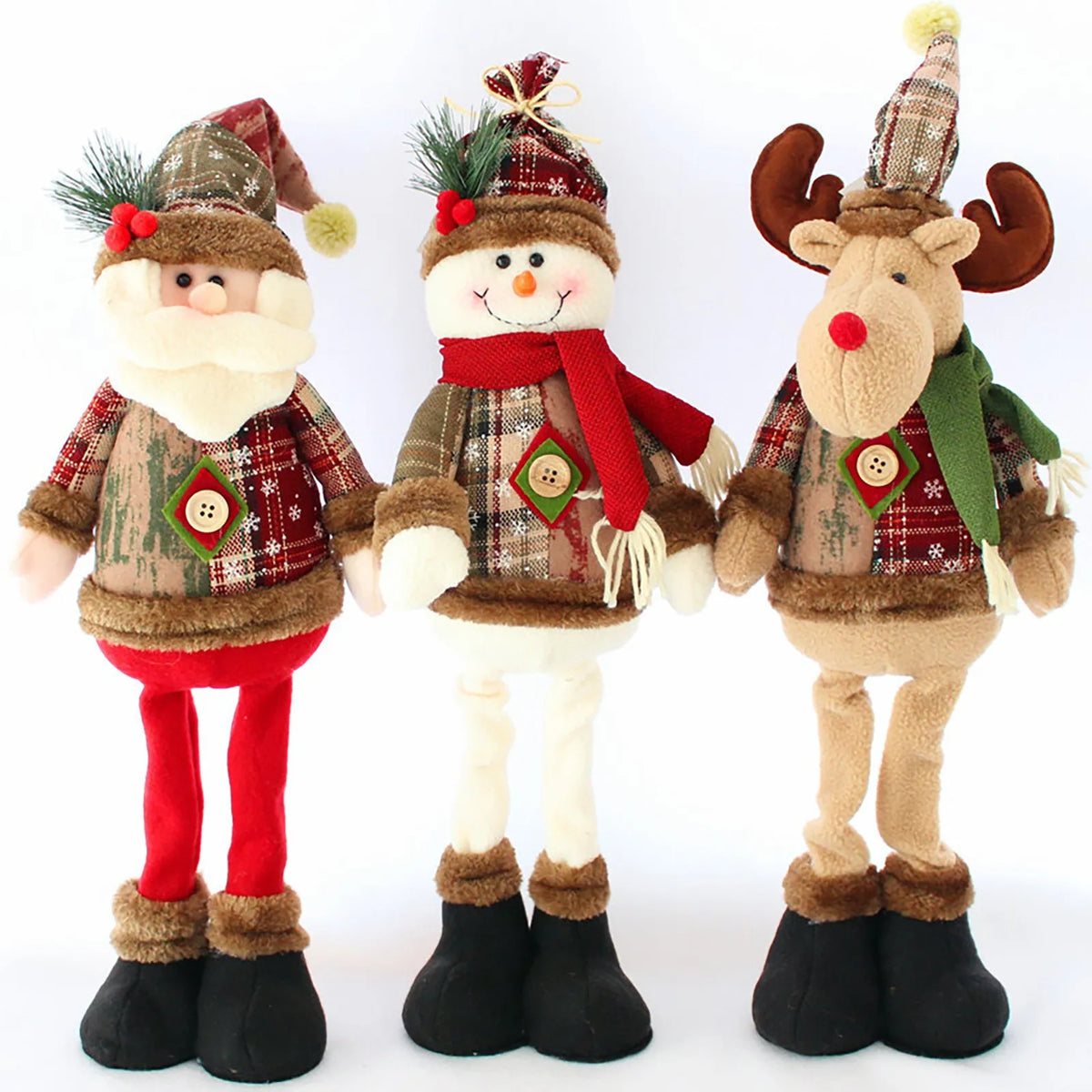 Christmas Santa, Snowman & Reindeer Shelf Sitter
