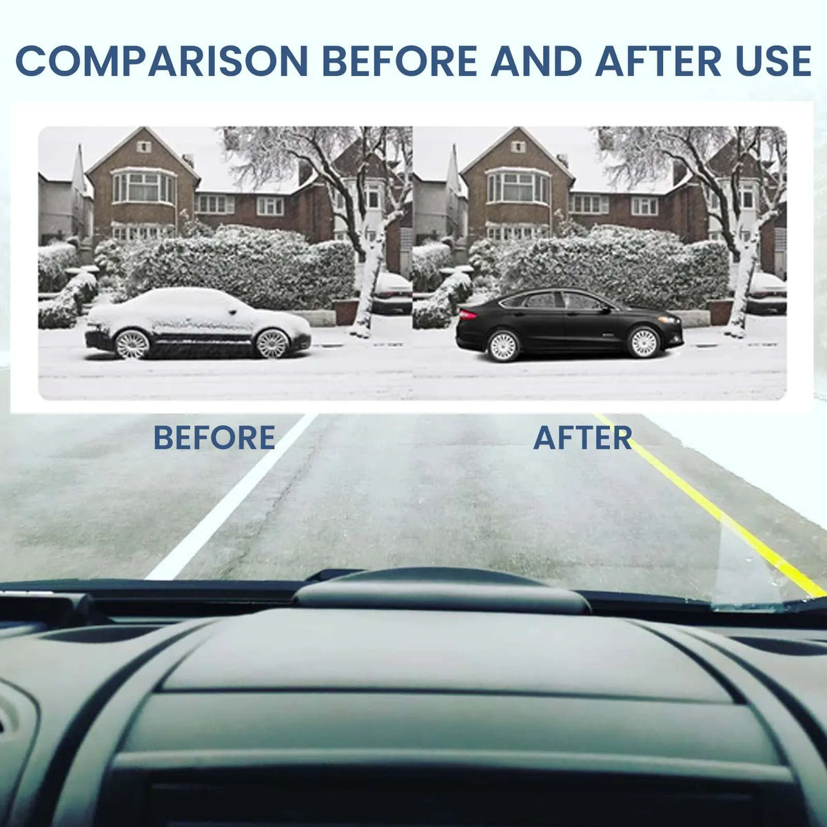 Mini Car Snow & Ice Removal Tool
