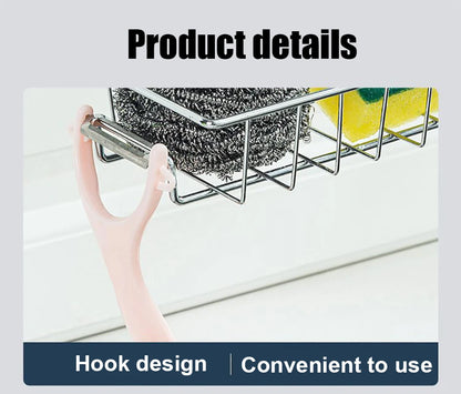 Faucet-Mounted Sink Sponge & Towel Organizer