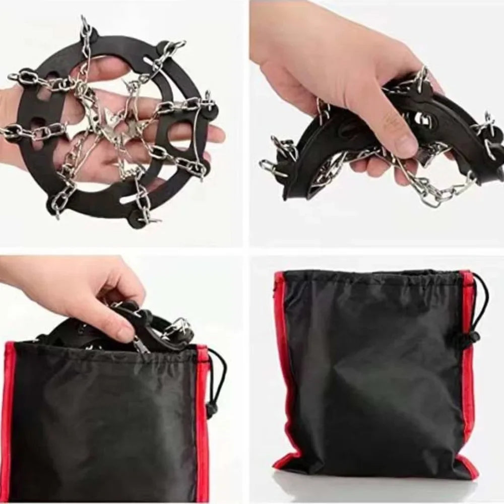 8-Spike Ice Grippers for Shoes – Snow & Ice Cleats