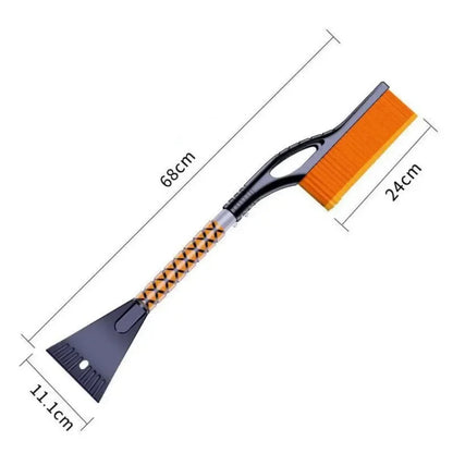 Car Snow Brush & Ice Scraper – Aluminum Handle with ABS Head