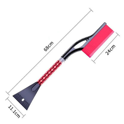 Car Snow Brush & Ice Scraper – Aluminum Handle with ABS Head