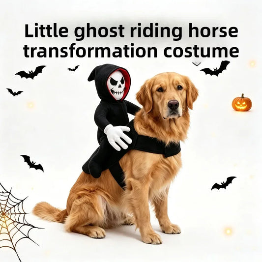 Skeleton Reaper Rider Pet Costume