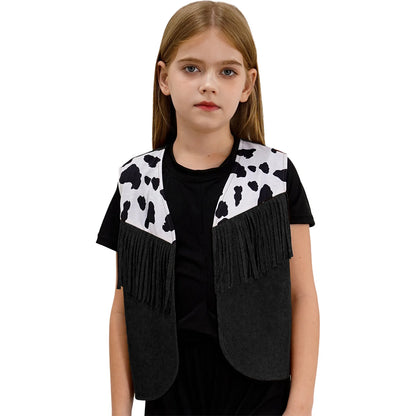 Kids Western Fringe Costume Vest