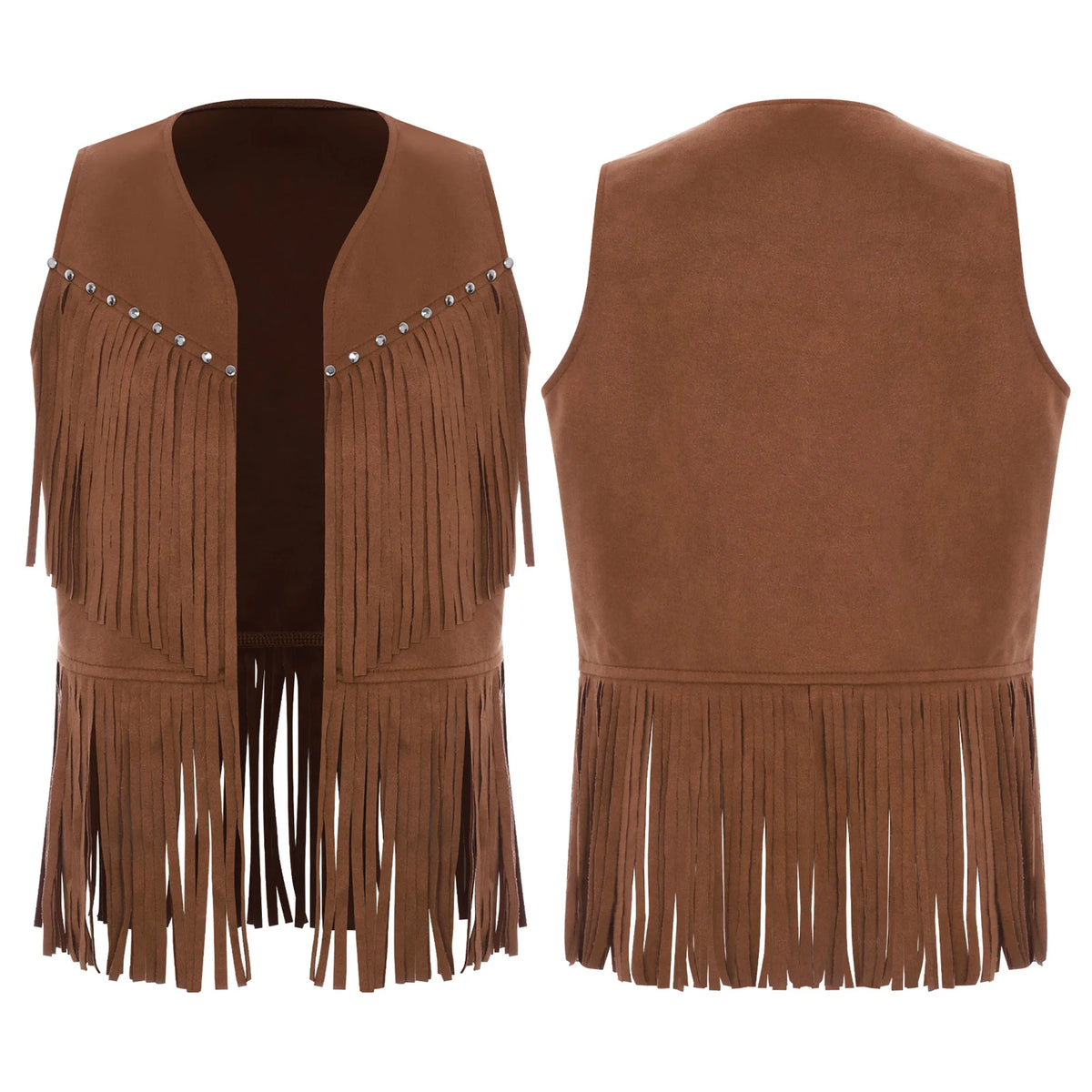 Kids Western Fringe Costume Vest