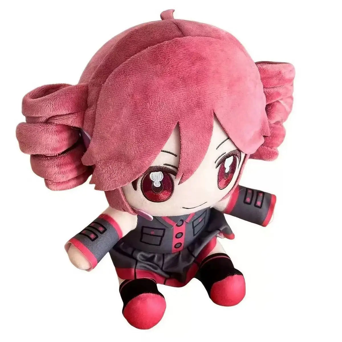 Anime-Inspired Red-Haired Plush Doll
