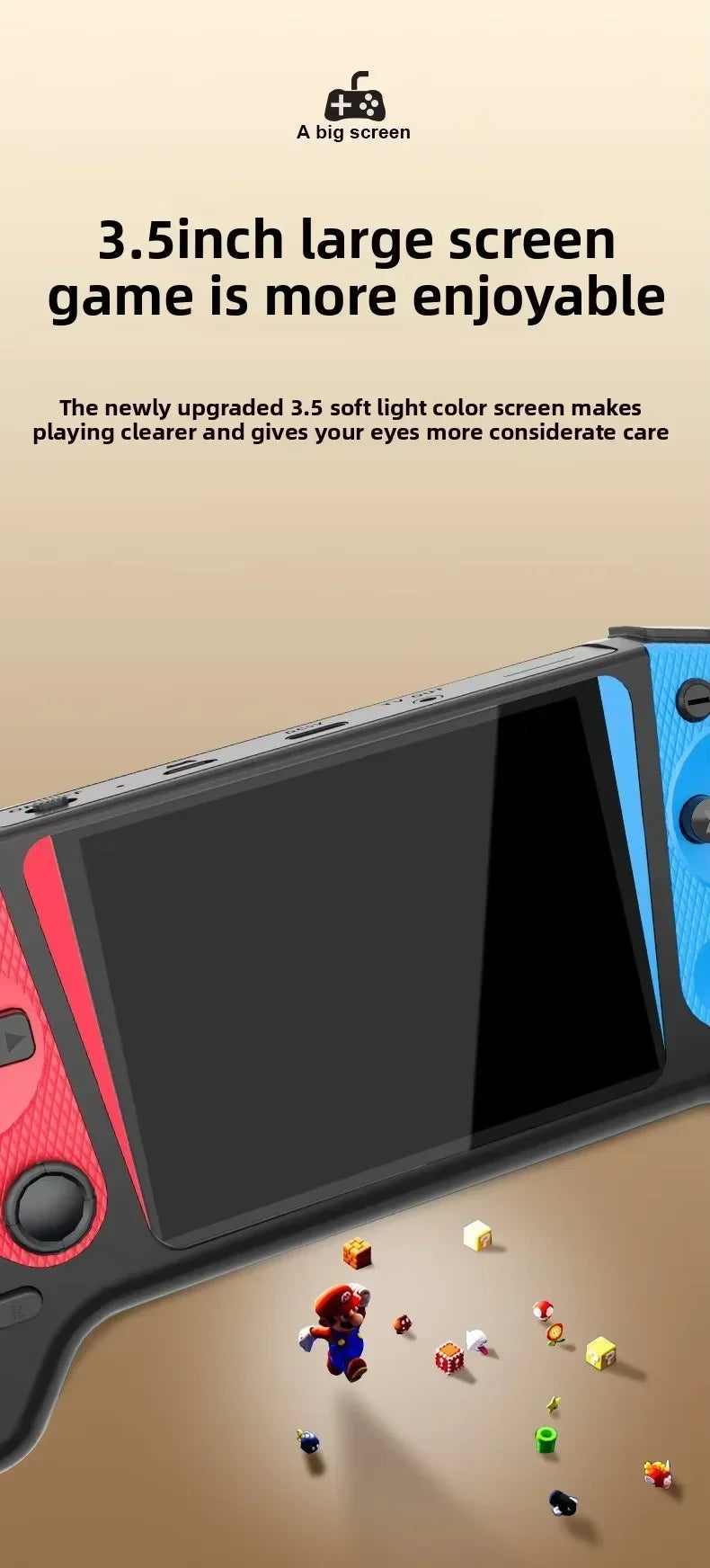 Q21 Retro Handheld Game Console – 3.5" Screen
