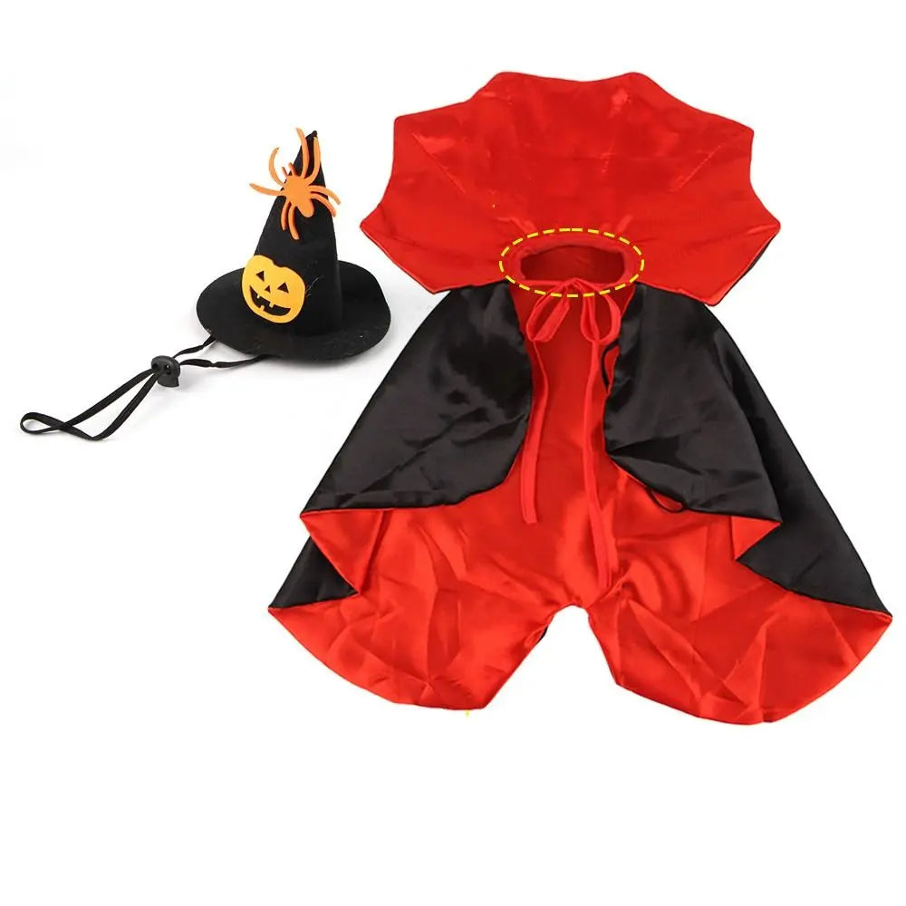 Stand-Collar Halloween Pet Cloak