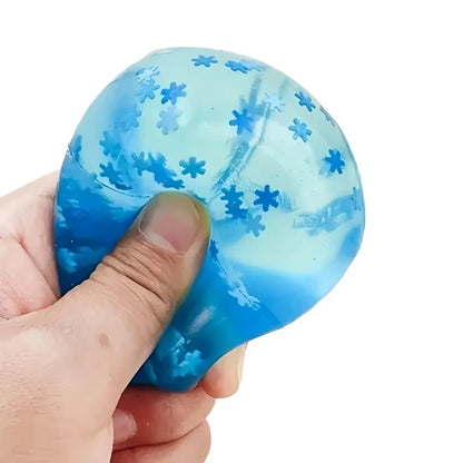 Snowflake Ice Cube Squishy – Slow-Rising Sensory Fidget