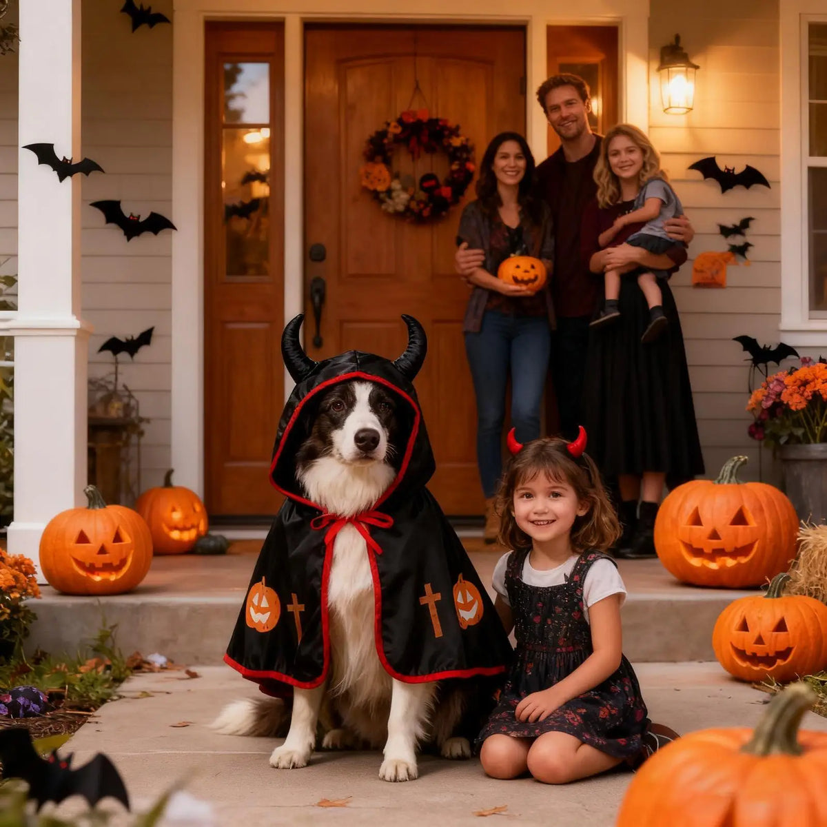 Black Halloween Pet Cloak – Dogs