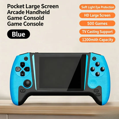 Q21 Retro Handheld Game Console – 3.5" Screen, 500 Games