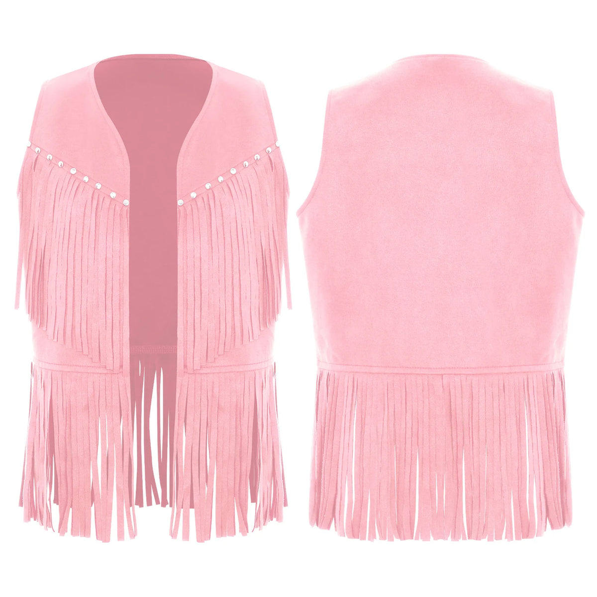 Kids Western Fringe Costume Vest