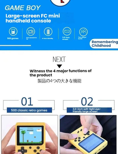 Retro Mini Handheld Game Console – 400+ Games