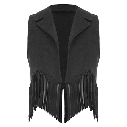 Kids Western Fringe Costume Vest