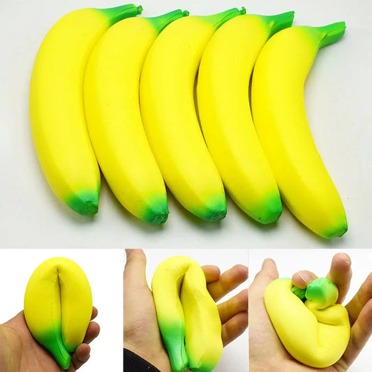 Jumbo Banana Squishy – Slow-Rise Squeeze Toy