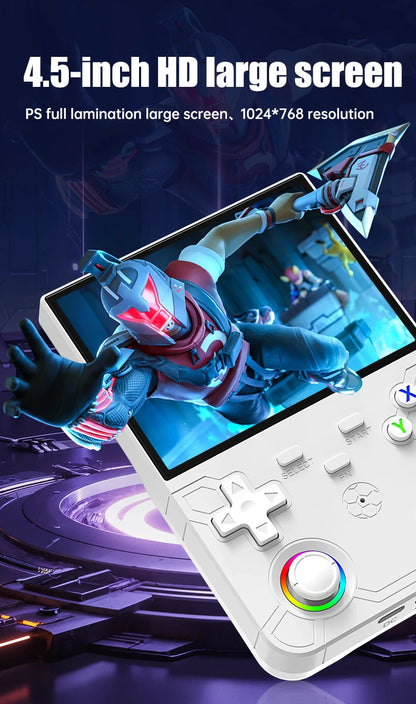 R36 Ultra X Handheld Game Console – 4.5" IPS, 64GB/128GB