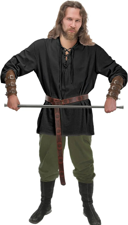 4-Piece Men’s Renaissance Pirate Costume Set