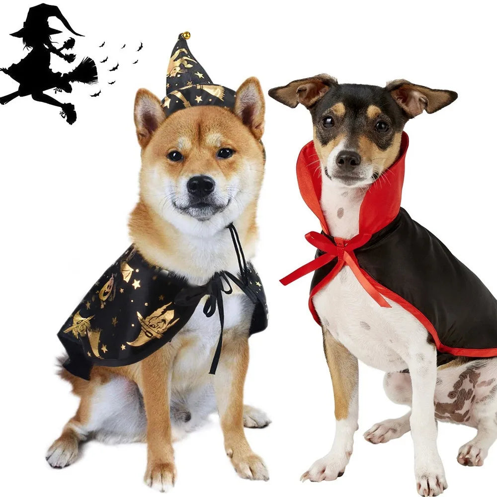 Pet Wizard Hat or Cape – Halloween Costume Pieces